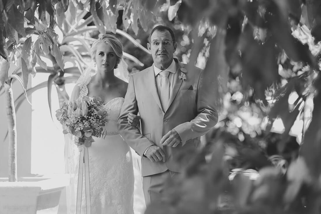 Waiting to enter ceremony