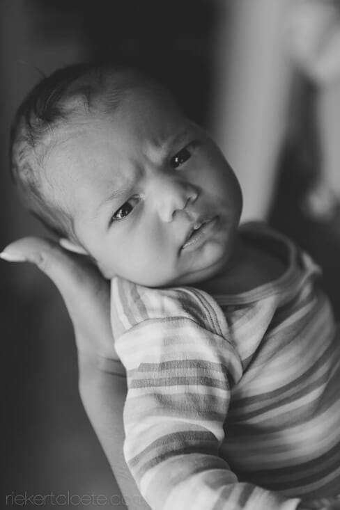 Baby looking at camera