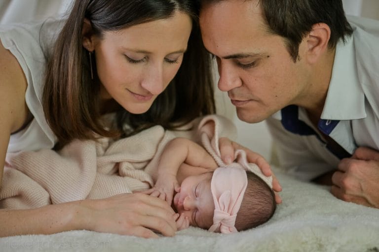 Couple leaning in close