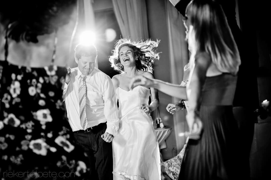 Wedding couple jumping