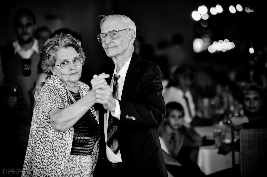 Grandparents dancing