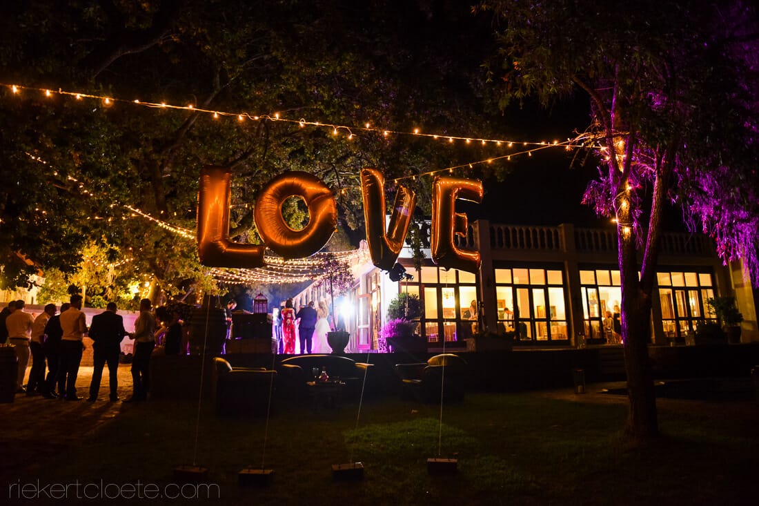 Venue from the outside at night