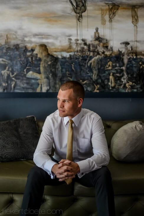 Tokara GRoom sitting down