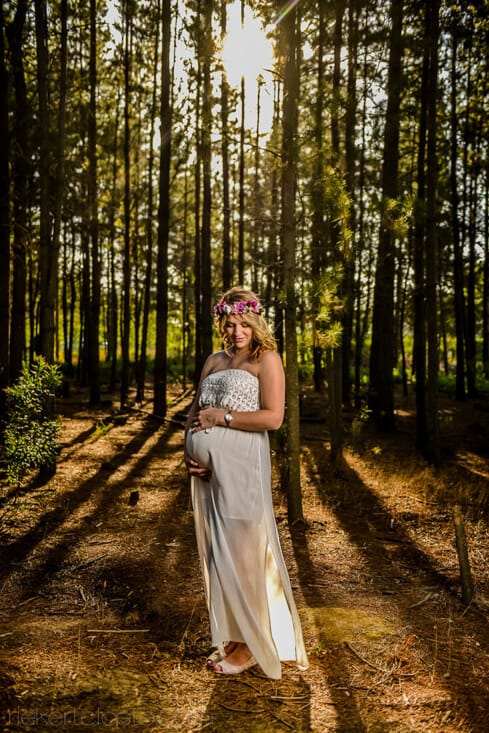 Sunlight through the trees