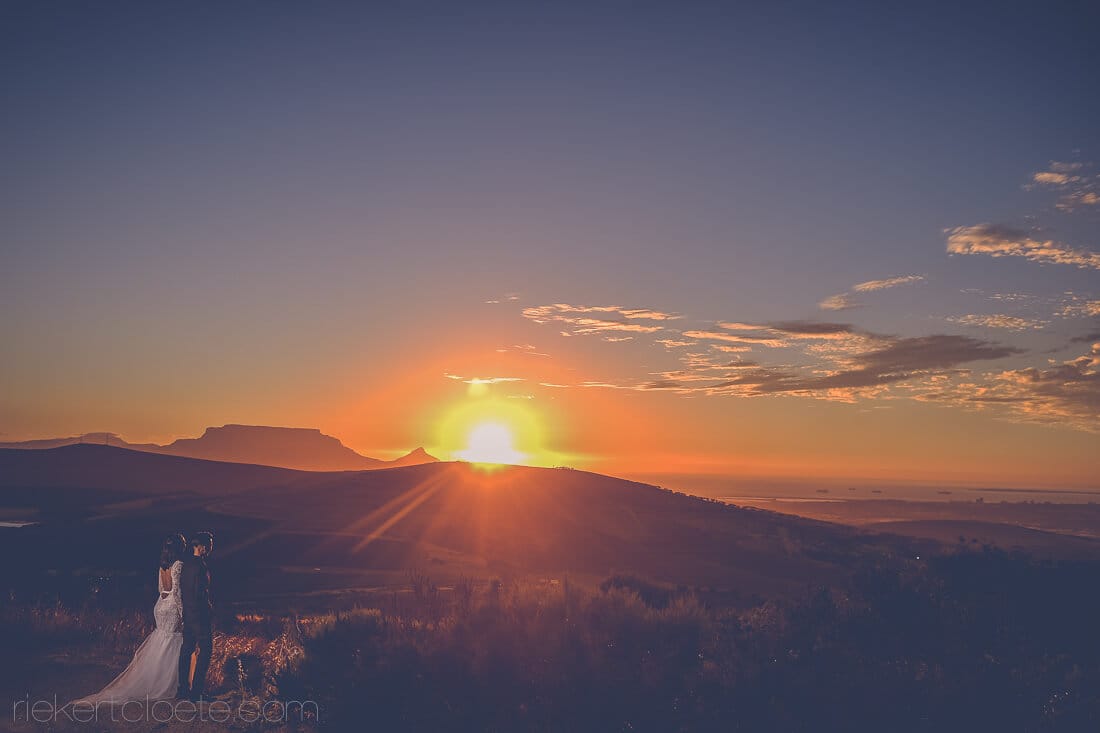 Table mountain sunset