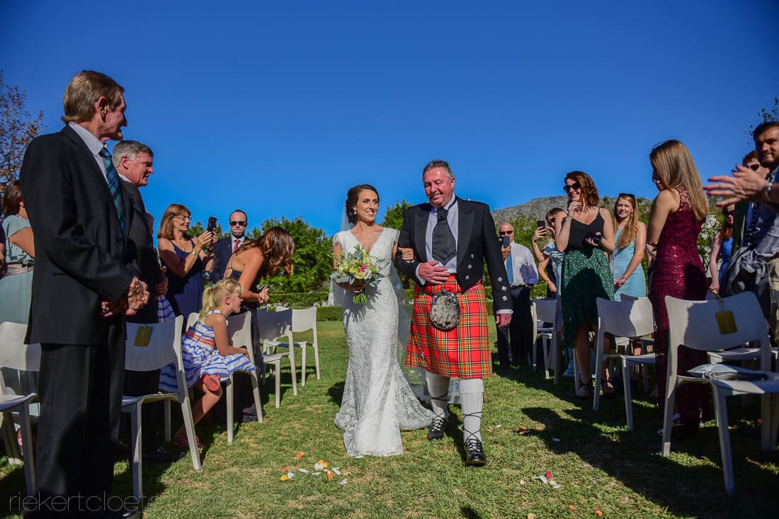 Scottish wedding in Cape Town