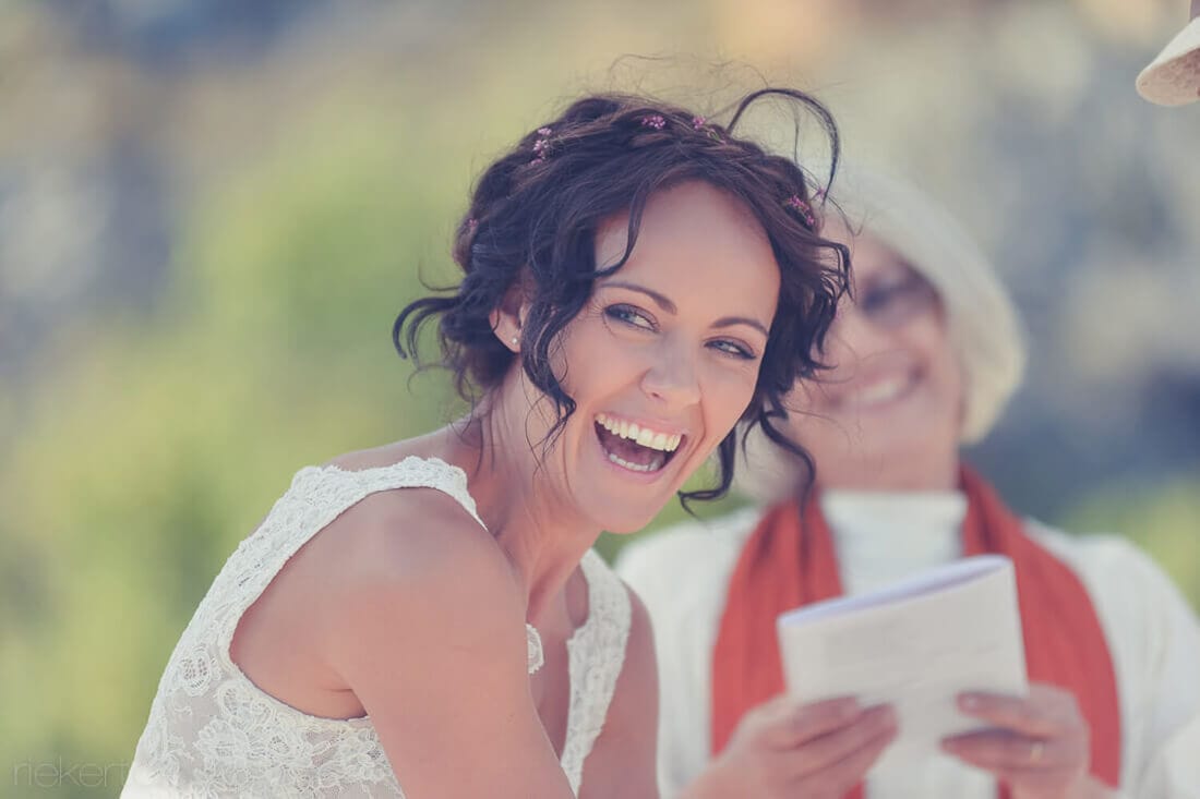 Bride Laughing