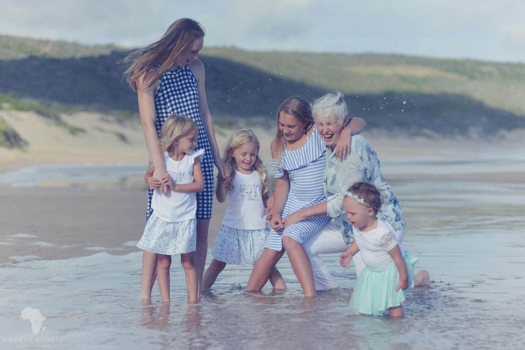 GRandma with grand kids