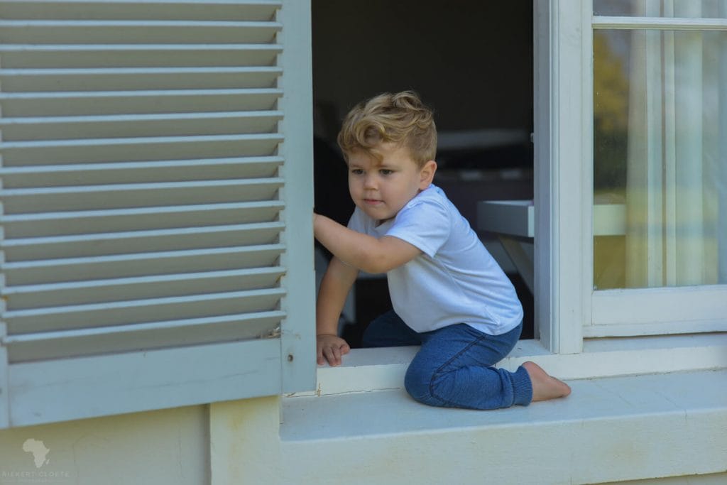 Boy in window