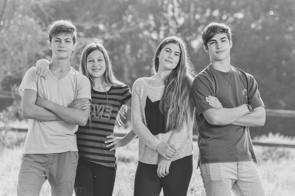 Four siblings