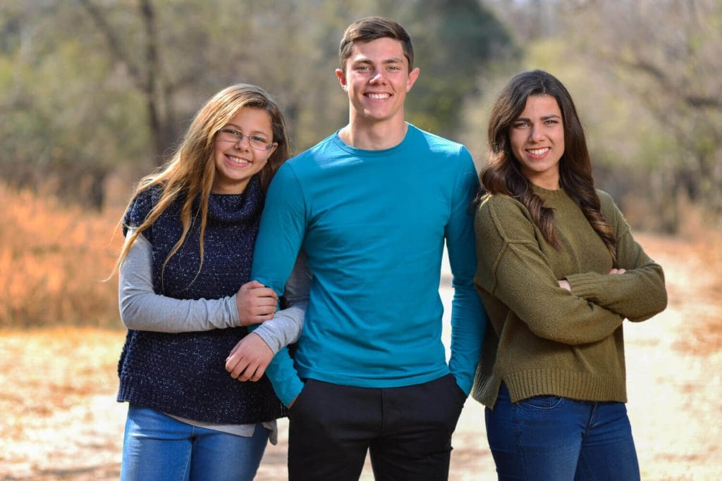 Brother and two sisters