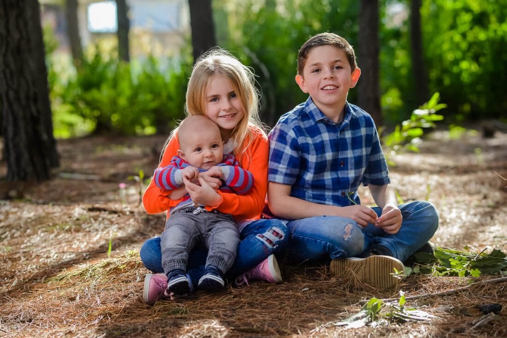 three siblings
