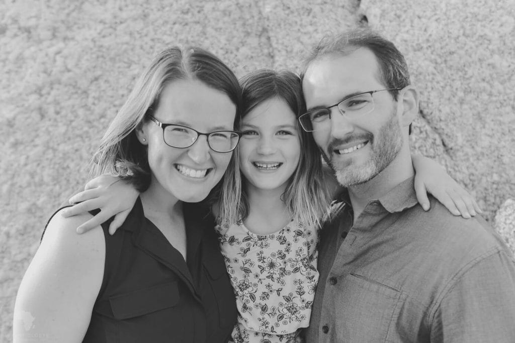 Parents and daughter