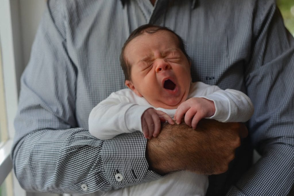 Baby in Dad Arms
