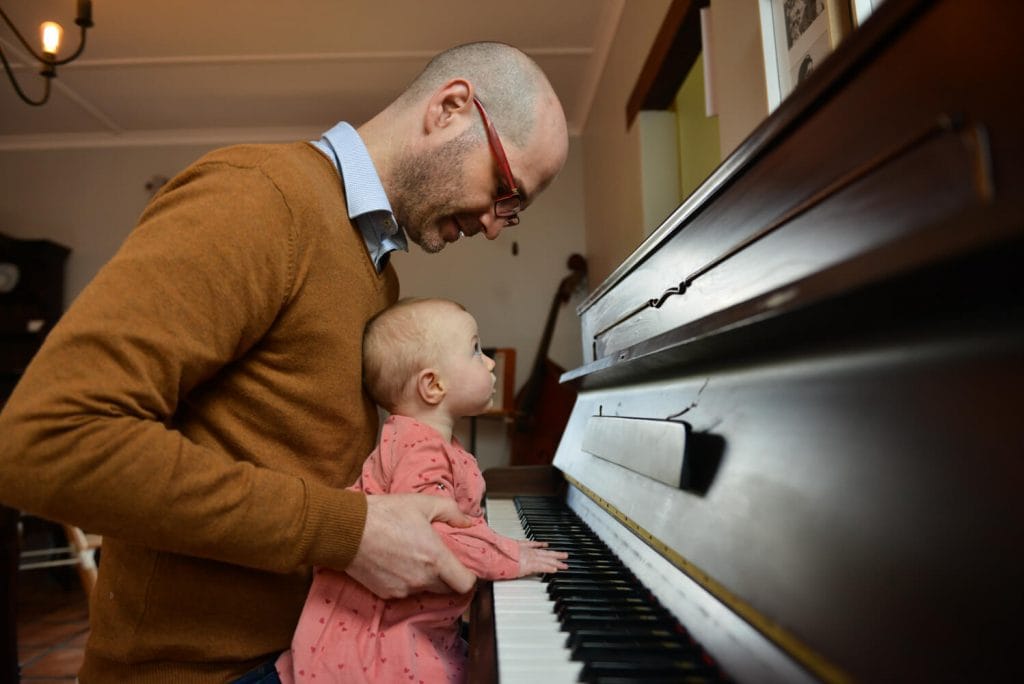 Dad and piano