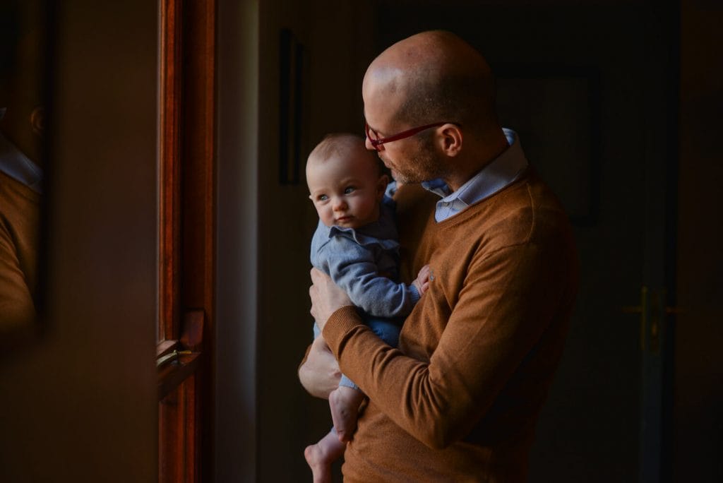 looking through window