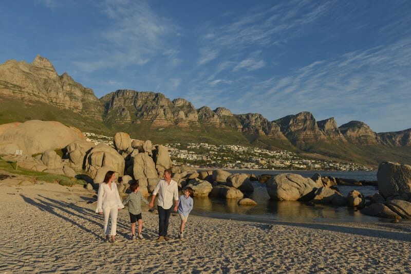 FAmily on beach