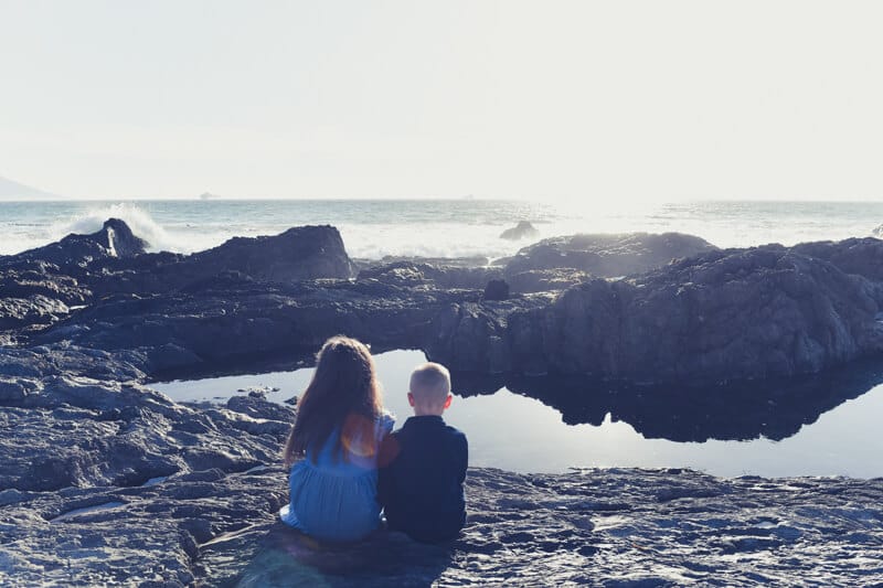Family photographer Kids on beach