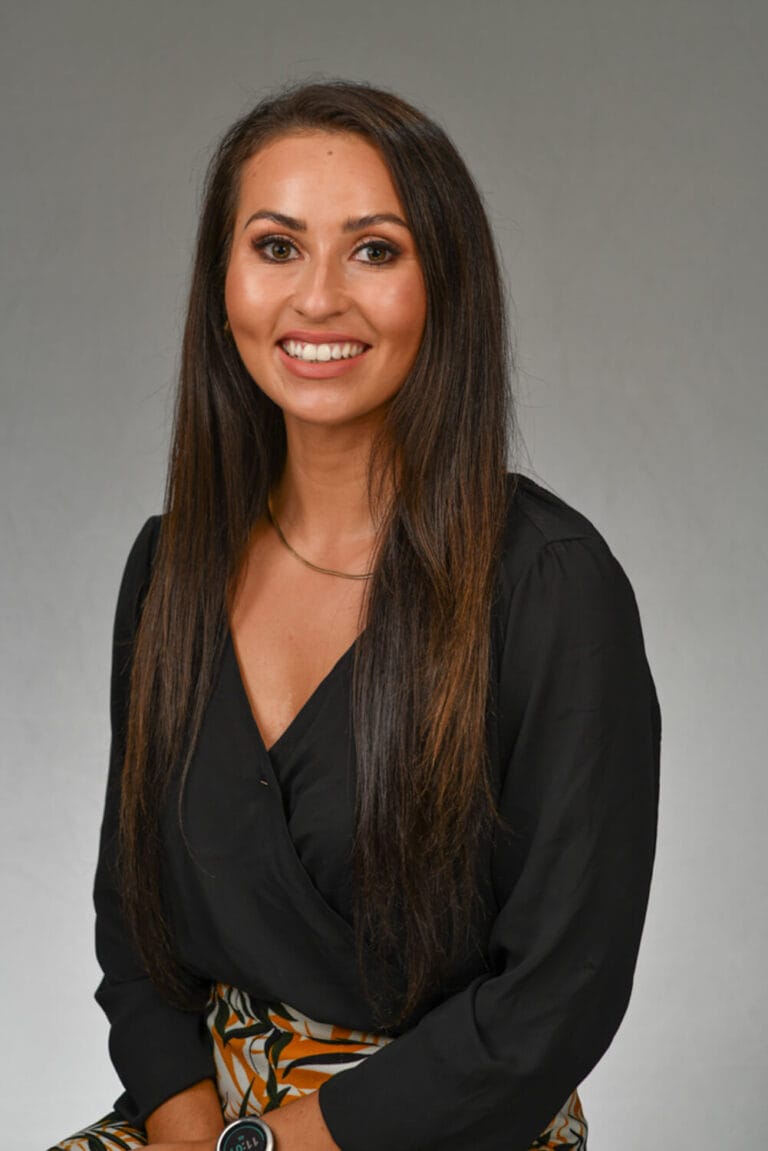 Brunette with black shirt