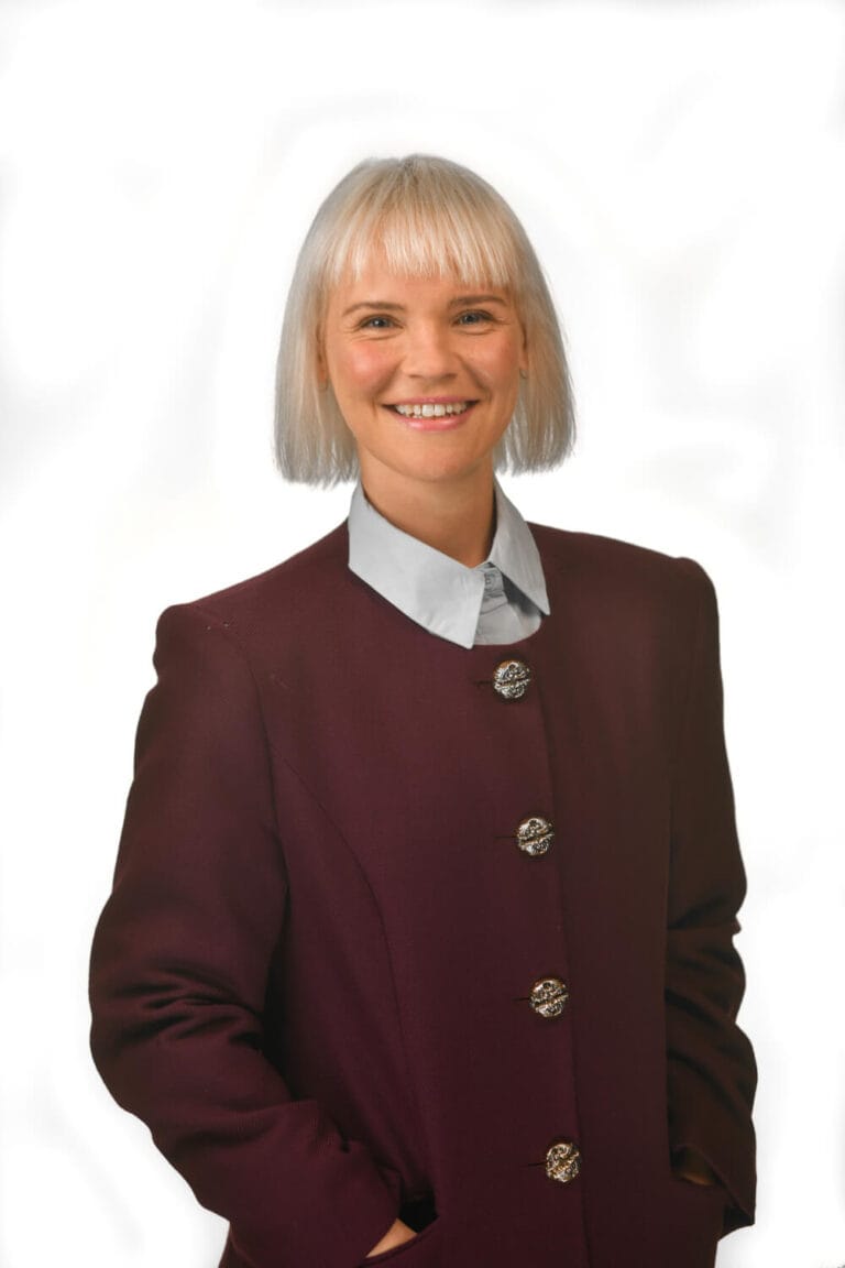 Girl with red jacket