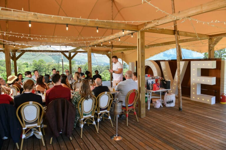 Tables at end of year function