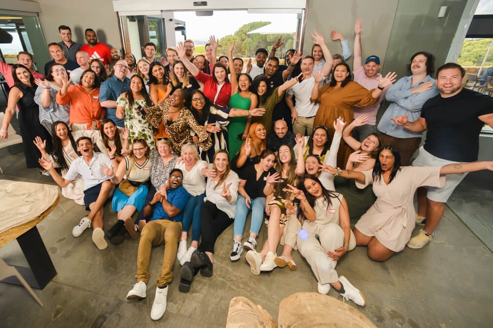 Big group photo at function