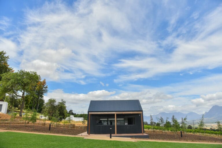 Tasting room on winefarm