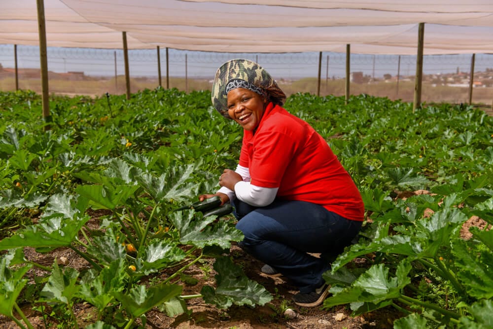 Woman on farm