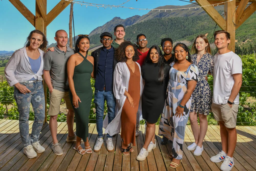 Group shot in the winelands