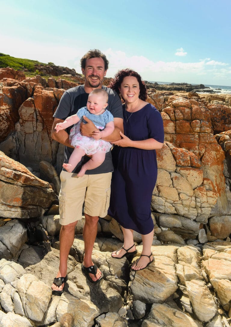 Baby with mom and dad