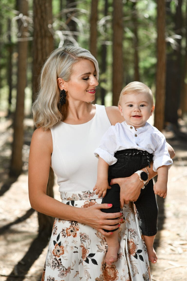 mom and son