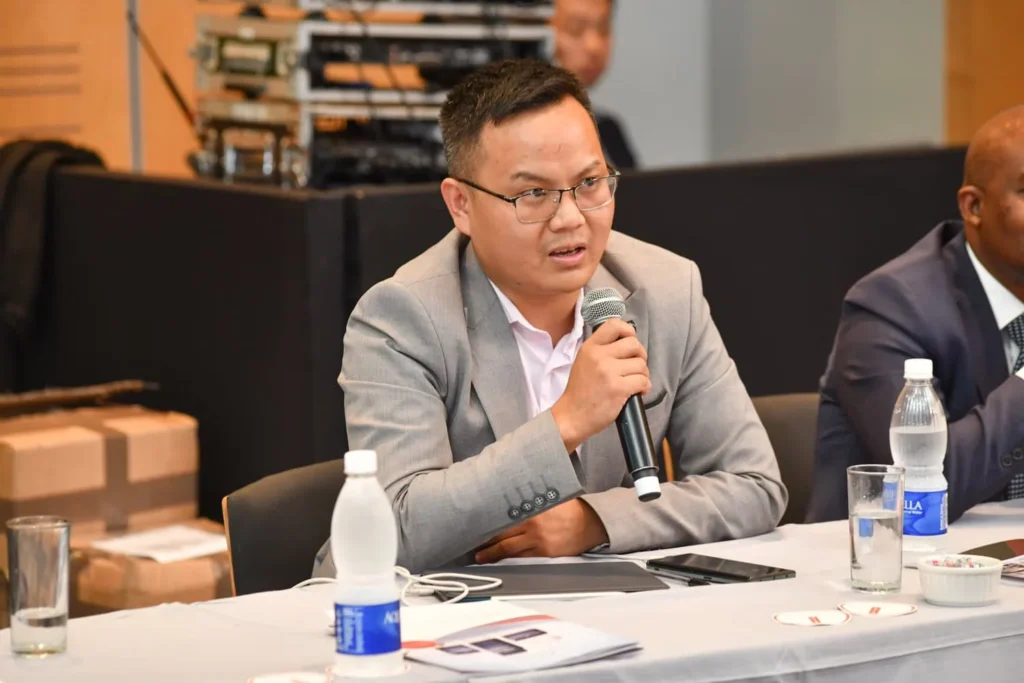 CTICC Breakout rooms event photographer cape town huawei march 2023 07 businessman speaking conference panel