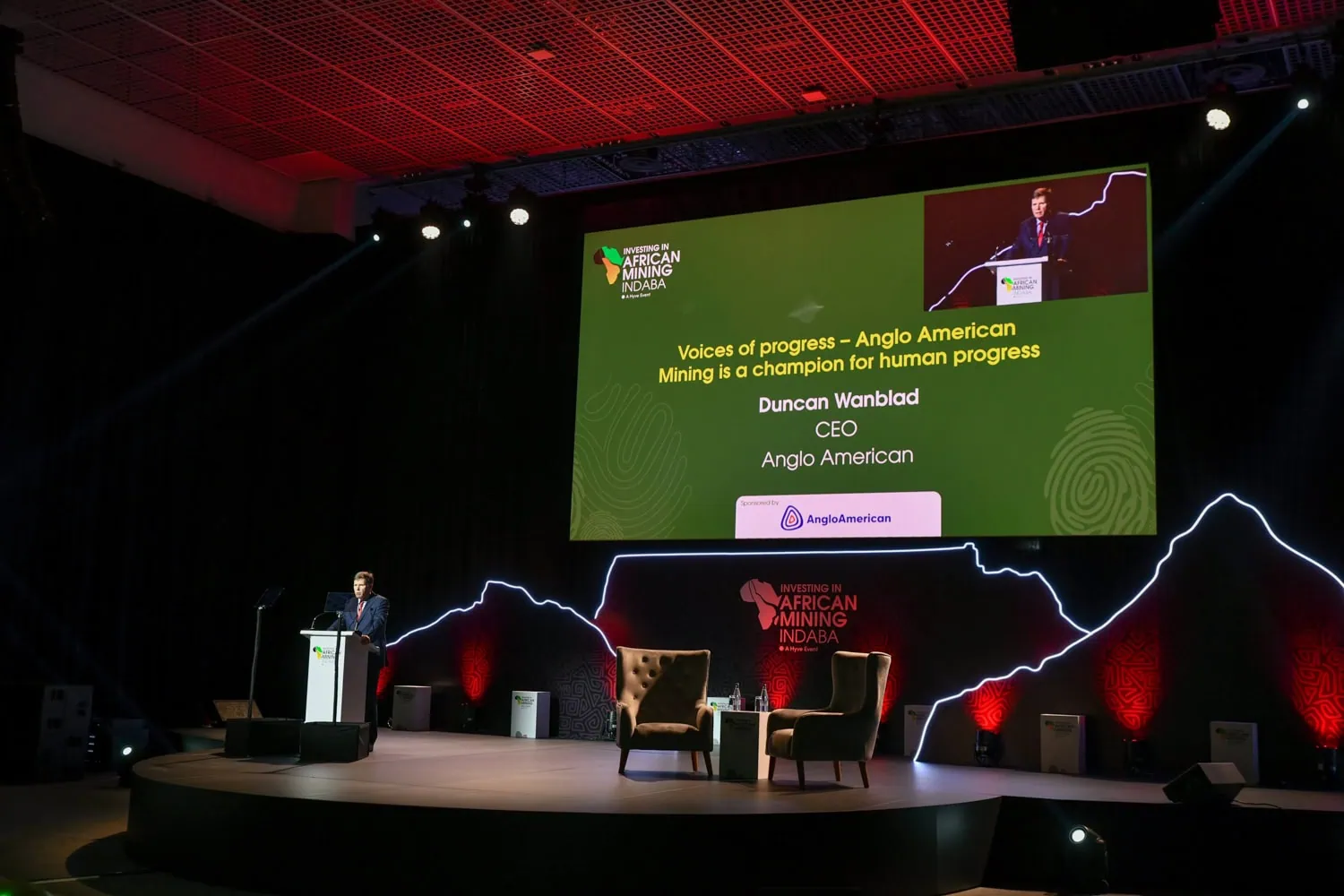CTICC Main stageevent photographer cape town mining indaba cticc exhibition floor 2026 34 ceo speaking mining conference