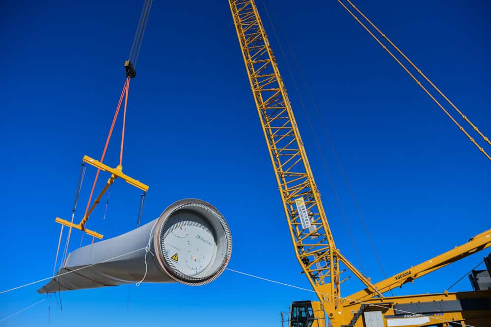 Construction of blades for Windturbine farm