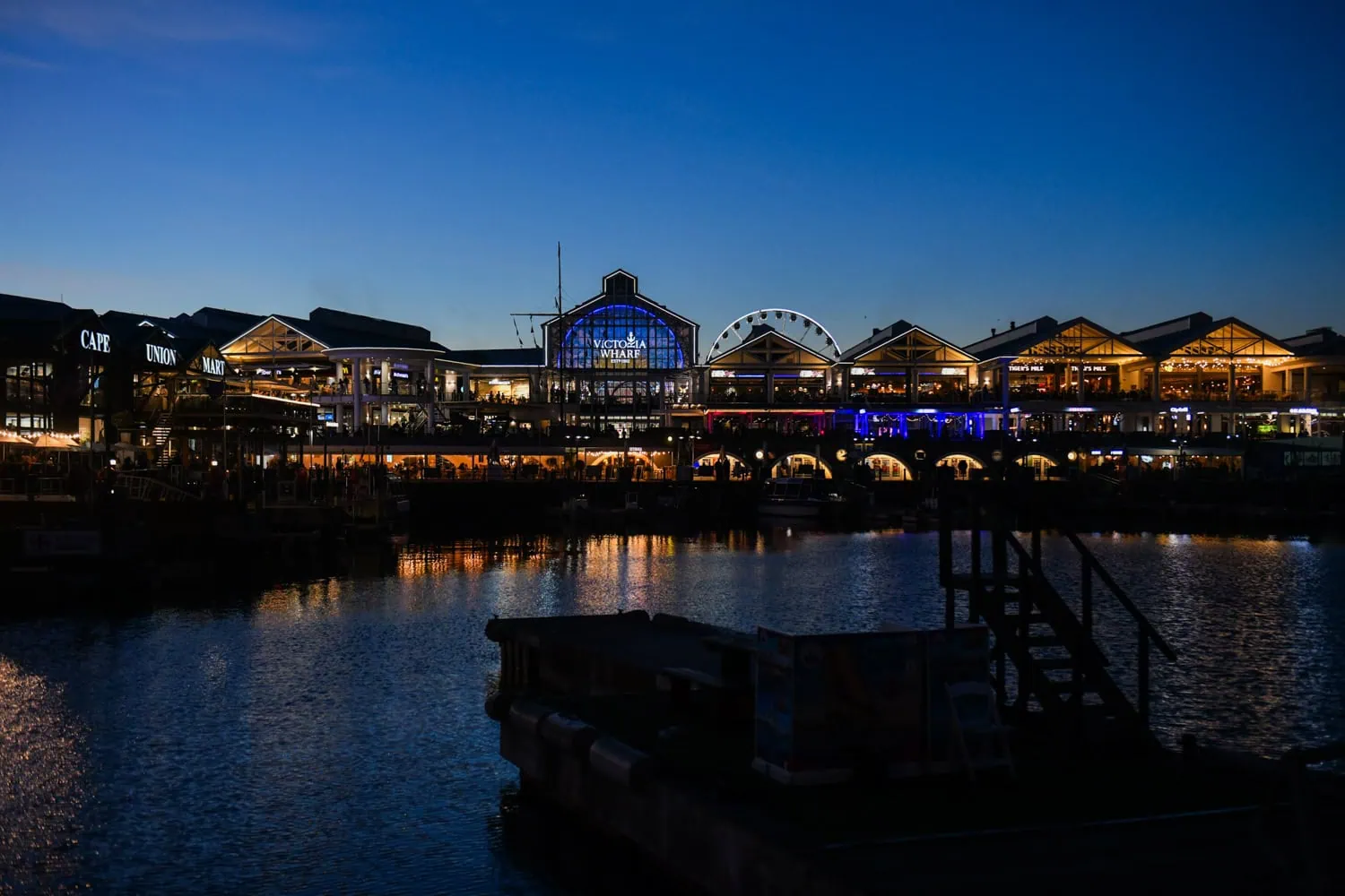 Photography of waterfront pier evening lights