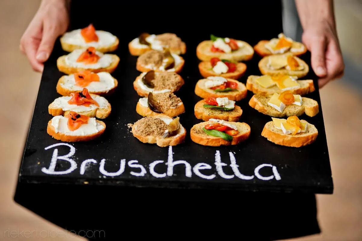 bruschetta crostini board catering food photography franschhoek