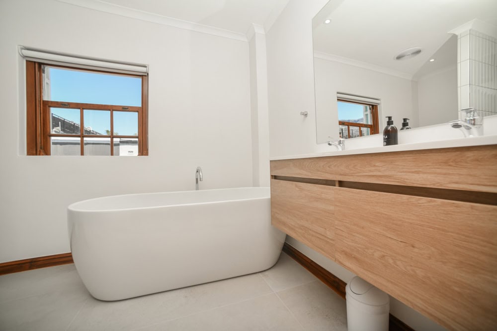contemporary spa bathroom freestanding tub interior photography stellenbosch