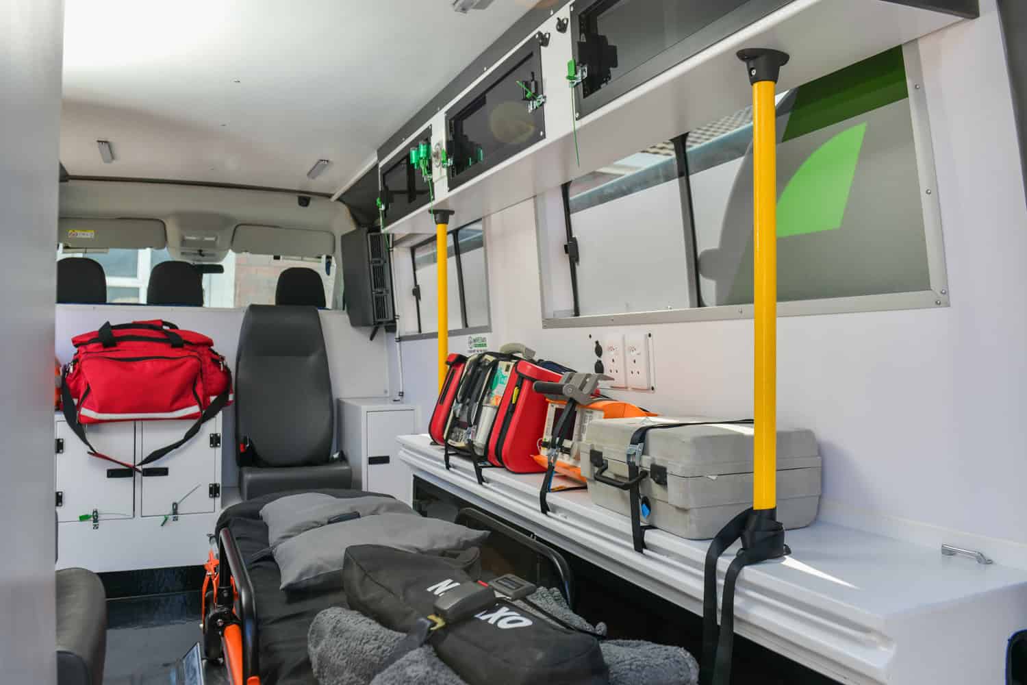 emergency response vehicle interior fitted medical equipment medical photography western cape