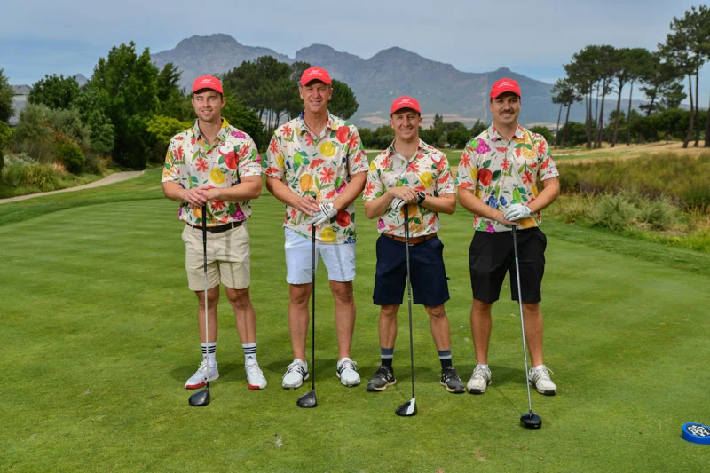 golf day photographer cape town 01 golf foursome tropical shirts