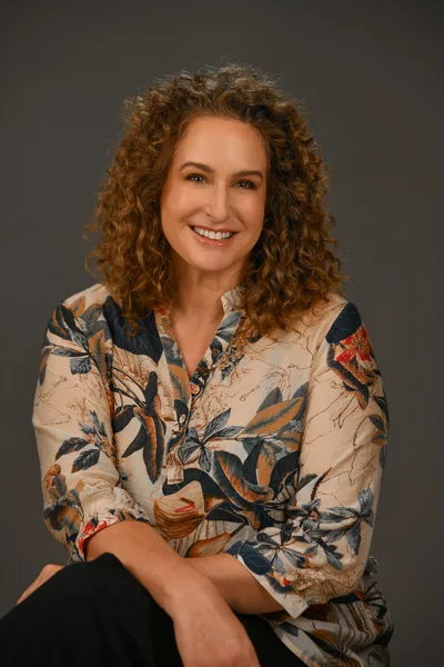 Professional headshot grey backdrop Durbanville studio — Riekert Cloete Photography