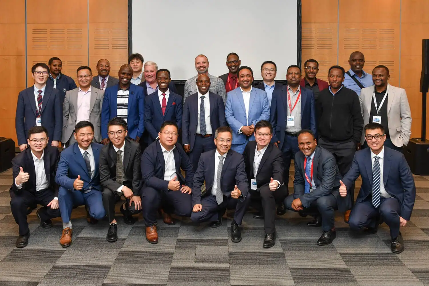 large conference attendees indoor group photography cape town