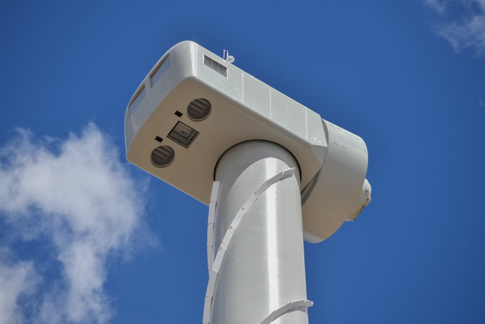 wind turbine nacelle assembly renewable energy photography western cape