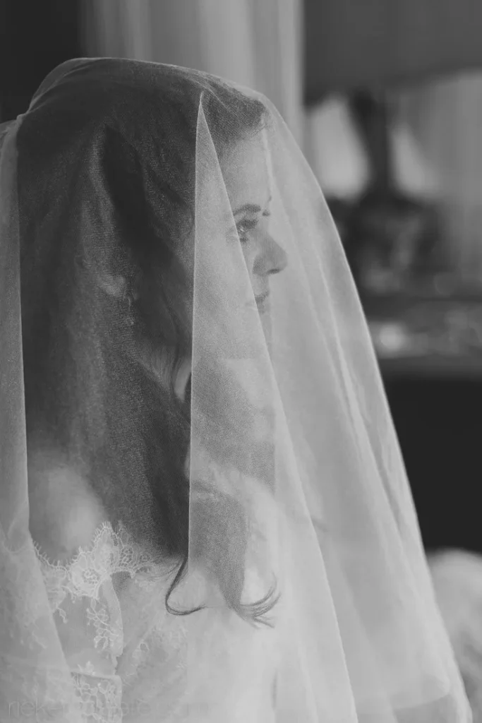 Langkloof Roses bride profile veil draped langkloof roses wedding