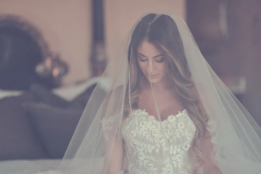 Molenvliet bride floral lace corset gown veil indoor portrait