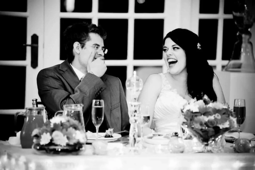 bride groom laughing the plantation port elizabeth reception