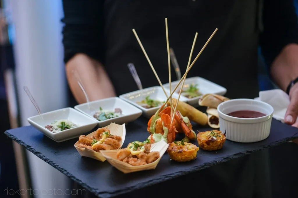 canape platter slate board wedding reception
