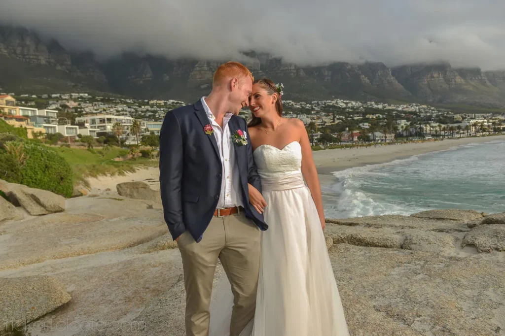 cape town elopement camps bay beach mountains