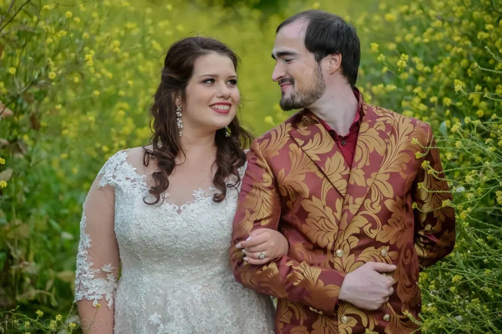 d aria couple canola field patterned jacket