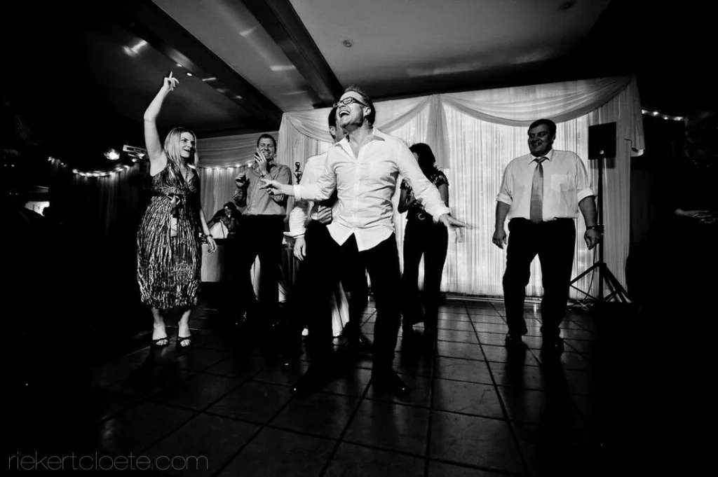 energetic guest dancing wedding reception fun