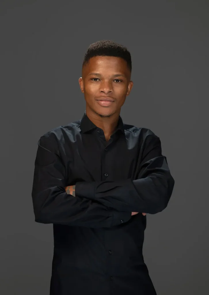 headshot photographer cape town dark grey background 12 man professional confident